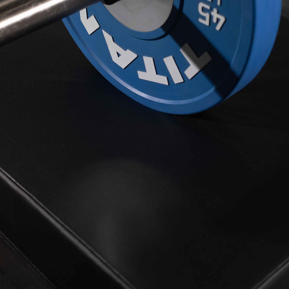 Titan Fitness Black Silencer Drop Pad Set, Weightlifting Drop Pads, 6" Crash Cushion Pads