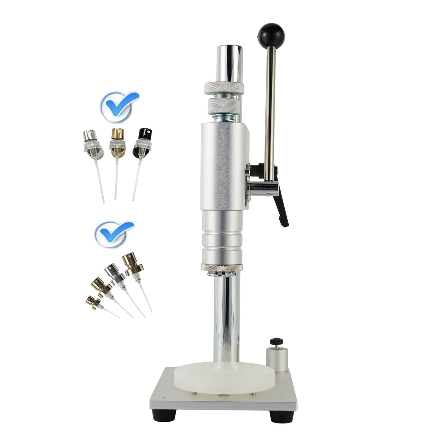 Yoolenatu Manual desktop perfume bottle crimping and capping tool machine, perfume bottle crimper,perfume bottle sealing machine (20mm)