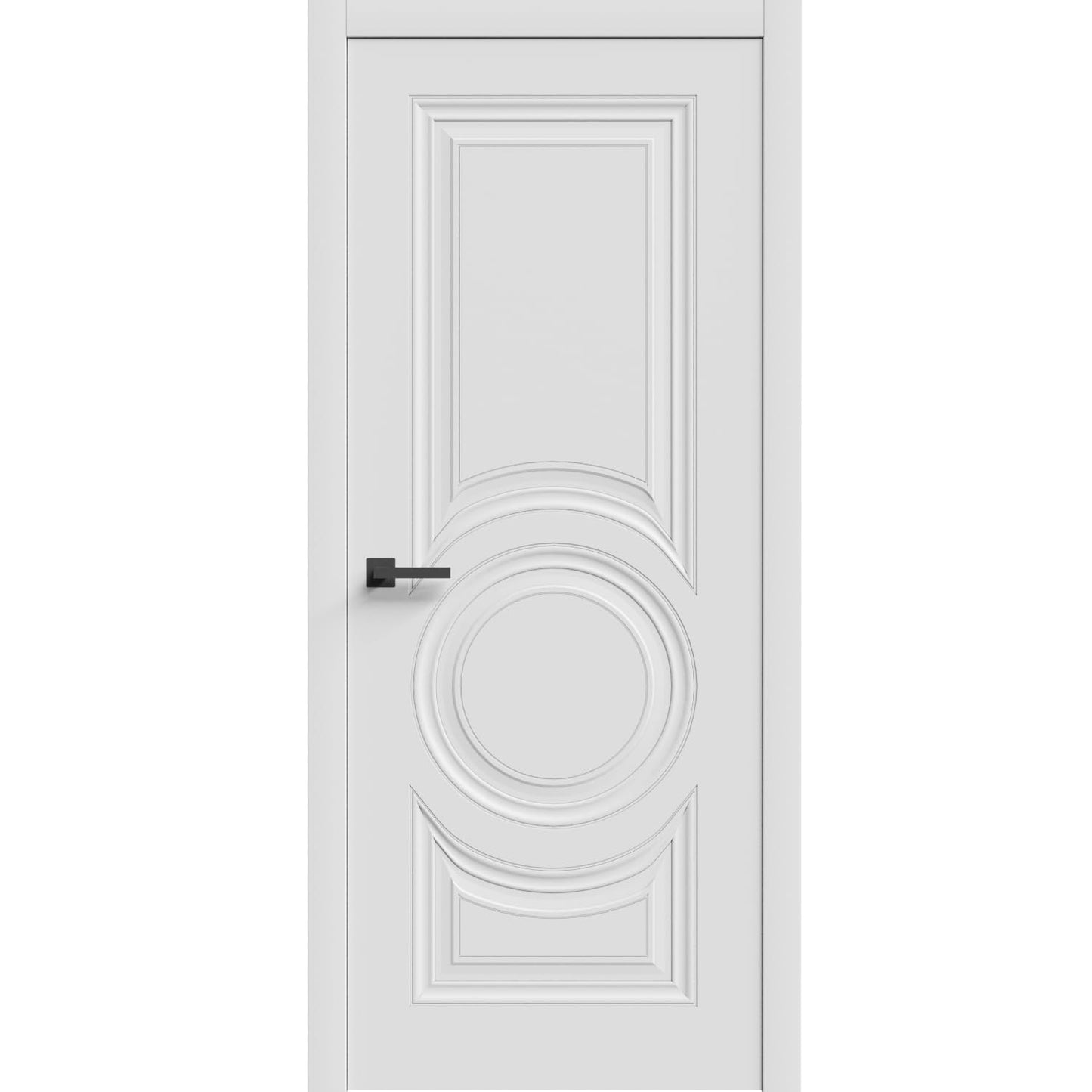 SARTODOORS Interior Door 36 x 80 inches | Base 7801 White | Single Regular Panel Frame Handle | Bathroom Bedroom Doors