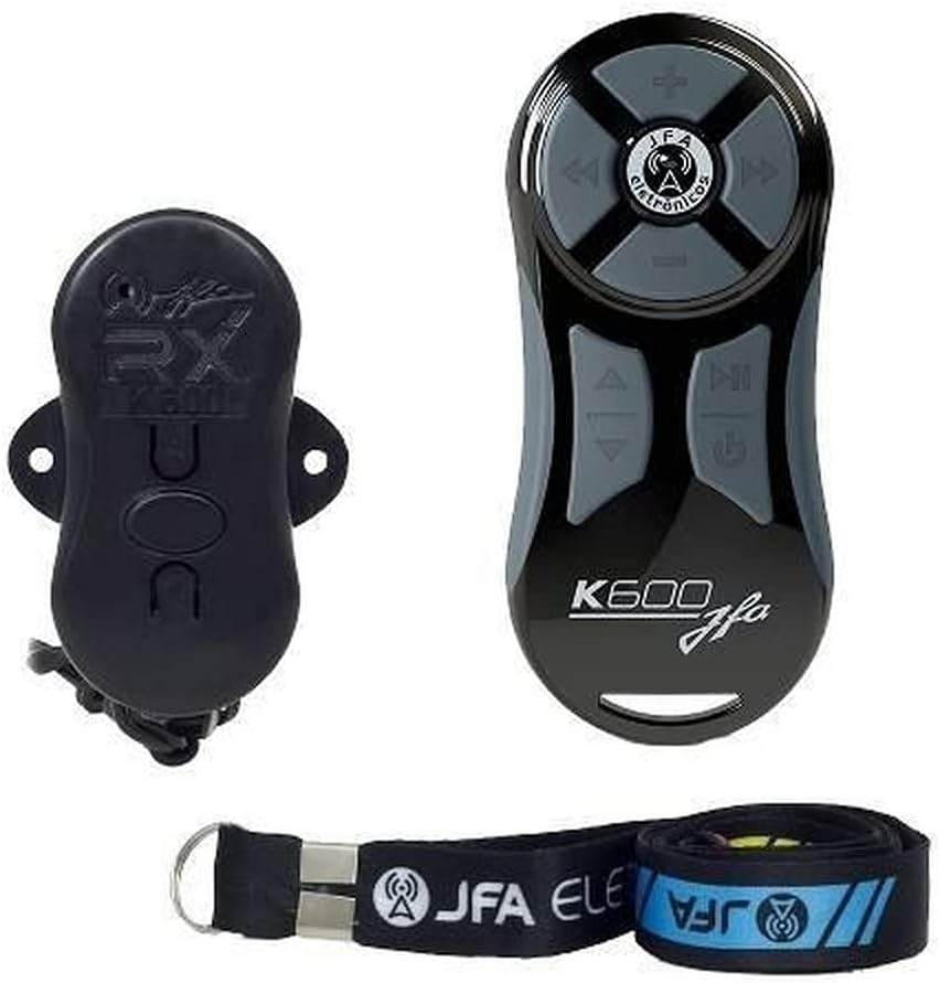 JFA K600BKGRY 600 Electronics Long Distance Remote Control up to Meters or More Pro Car Audio Systems Gray Black