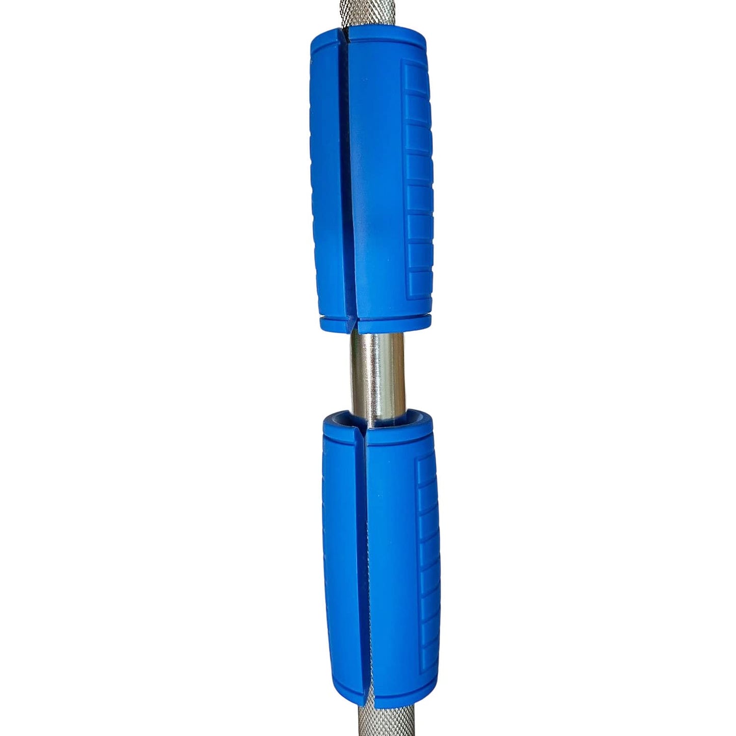 qibylift Pull Up Thick Bar Adapter, Weight Grips Bar Fit for Standard Barbell - Dumbell Handles, Silicone Rubber Barbell Grips for Weight Lifting Cable Attachments & Fitness Training (Blue)