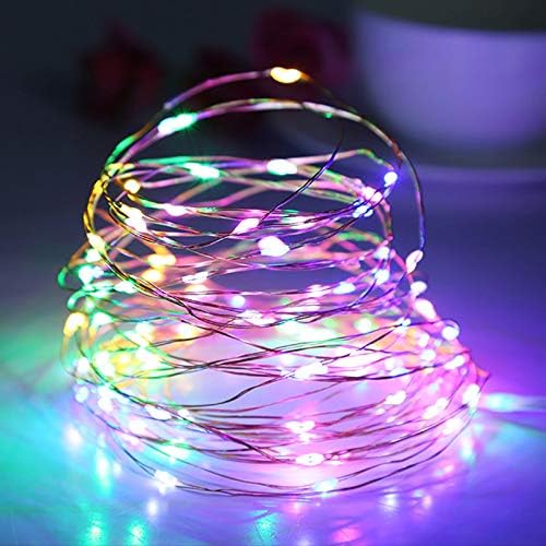 Skiennix Waterproof LED String Lights - 2 Pack 20ft 60 LED Fairy Lights | Multicolor Copper Wire