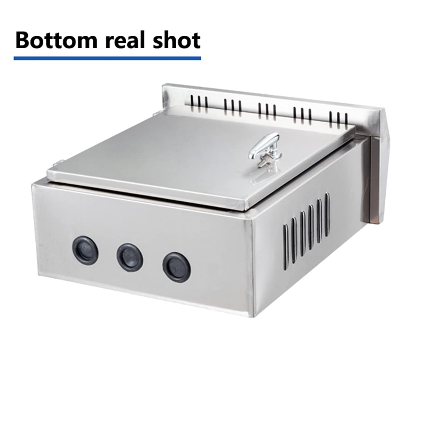 GERSIK 304 Outdoor Stainless Steel Electrical Box Enclosure, IP67 Waterproof Junction Box, Weatherproof Nema Enclosure Box, Wall-Mounted Project Boxes for Electronics with Insulation Mounting Plate