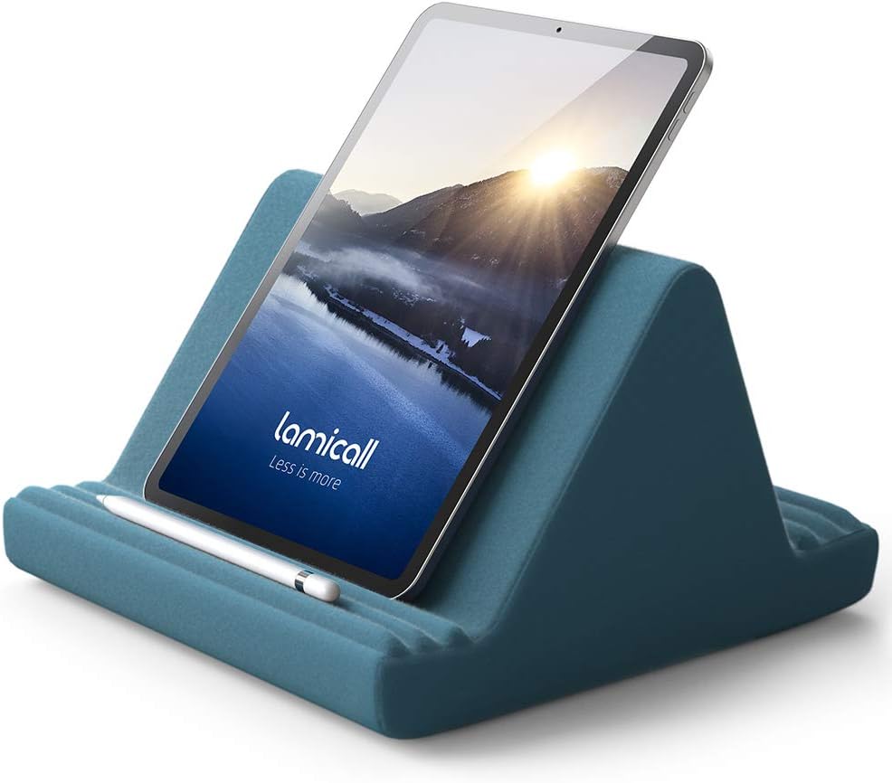 Lamicall 6 9.7, 10.5, 11, 12.9 4 3, Tablet Pillow Stand, Pillow Soft Pad for Lap - Tablet Holder Dock for Bed