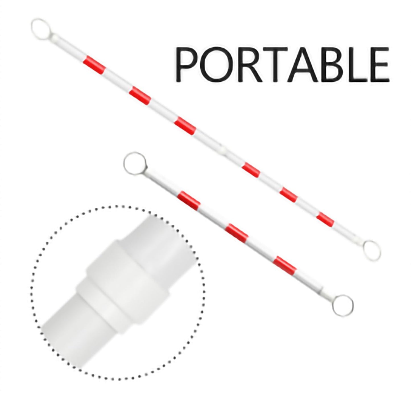Retractable Cone Pole Expandable Traffic Cone Pole Retractable Barricade with Reflective Tape, Suitable for Use in Road Construction Parking Lots (Color : Style 1, Size : 20pcs) (Style 5 5pcs)