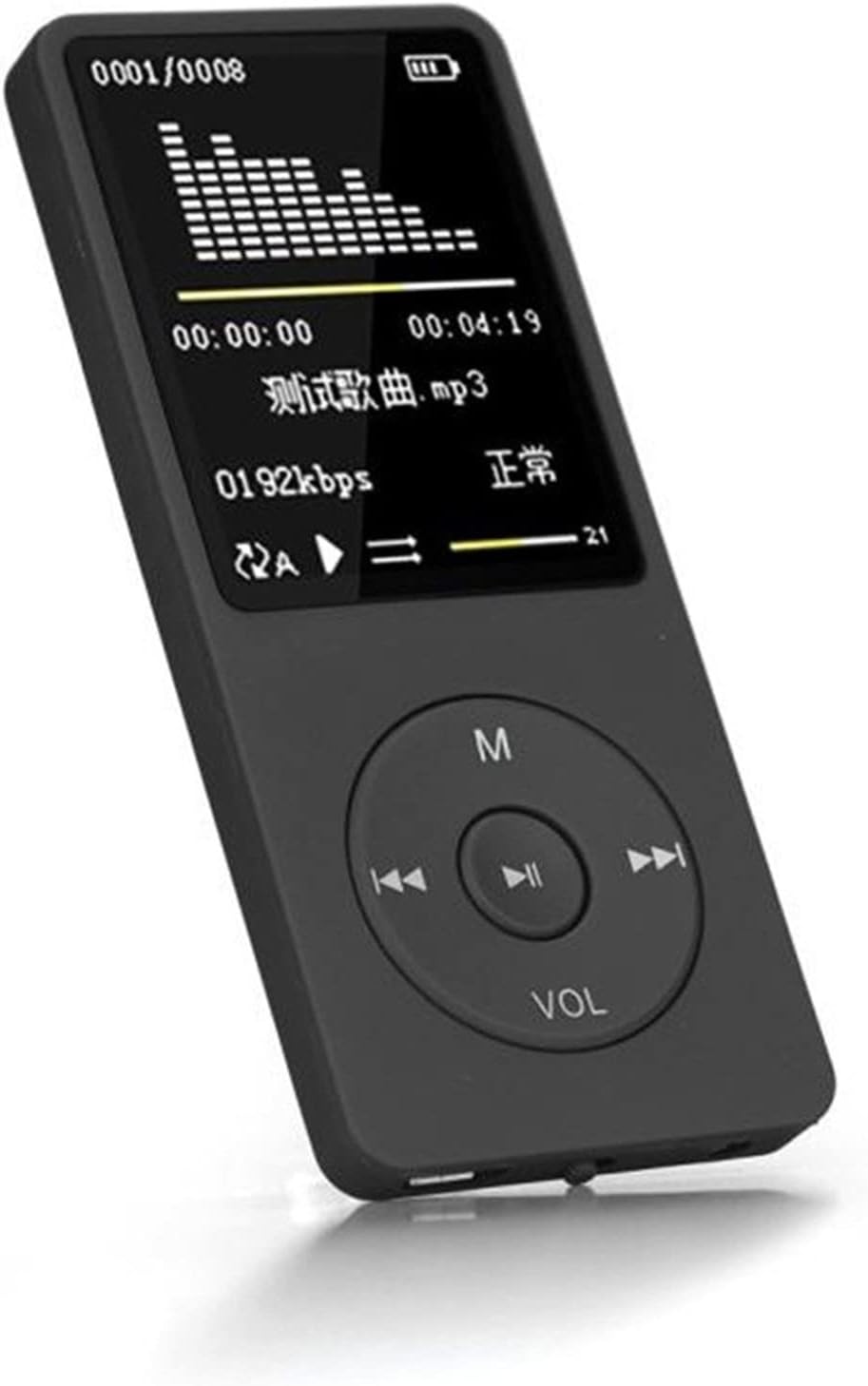Lovskoo Mp4 70 128GB, Mp3 Mp3 Mp4 Player with Headphone Hours Playback, Up to Player for Sports, Travelling Portable