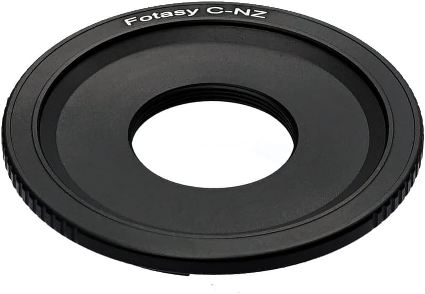 Fotasy 16mm 16mm 30 50 5 6 7 6II 7II 9 C Mount Cine lens to Nikkor Z Mount Adapter, C Mount NKZ Adapter, lens to Z