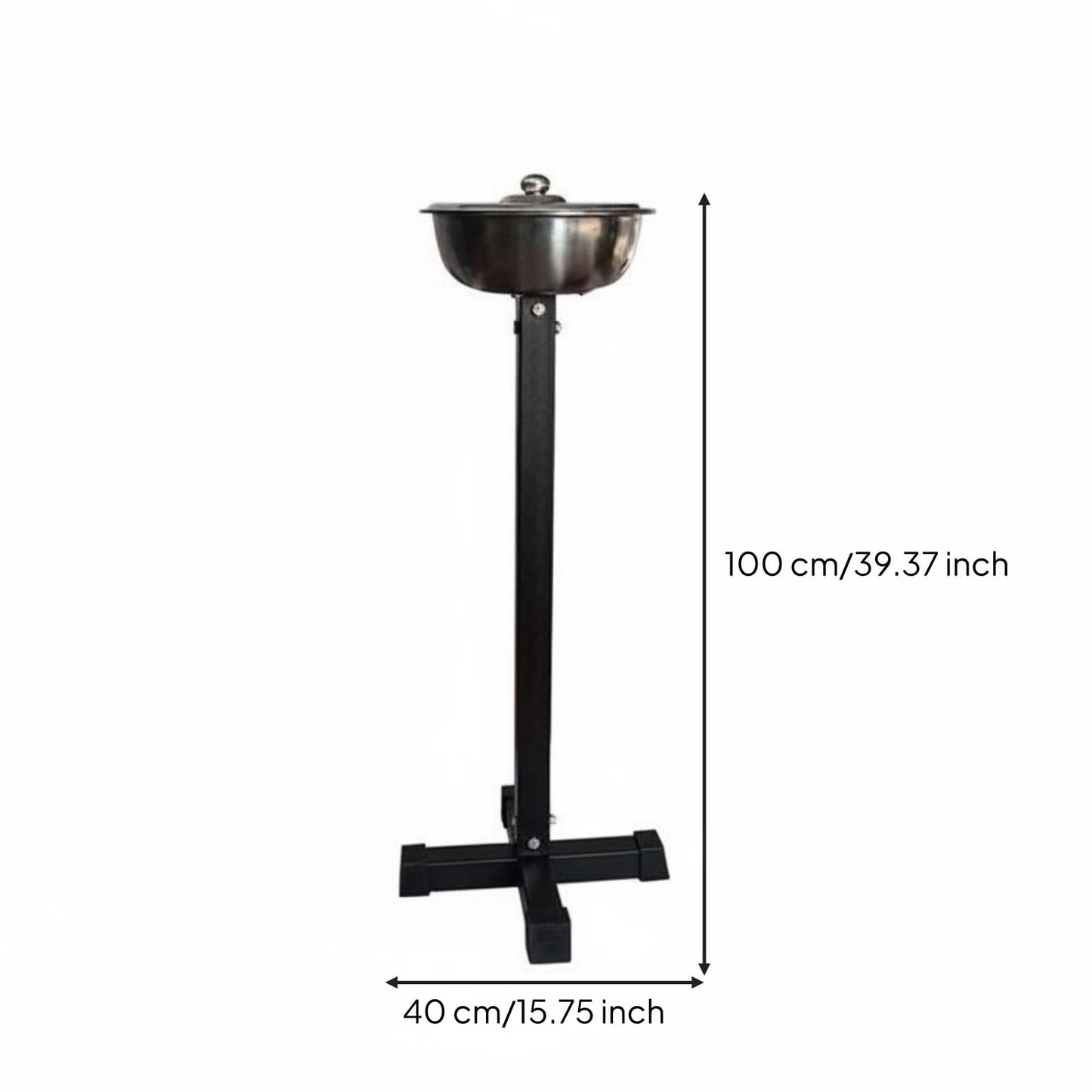 Jinhxofs Chalk Bowl Steel Stand Gym Chalk Stand Mess Reducing Fitness Equipment for Powerlifters