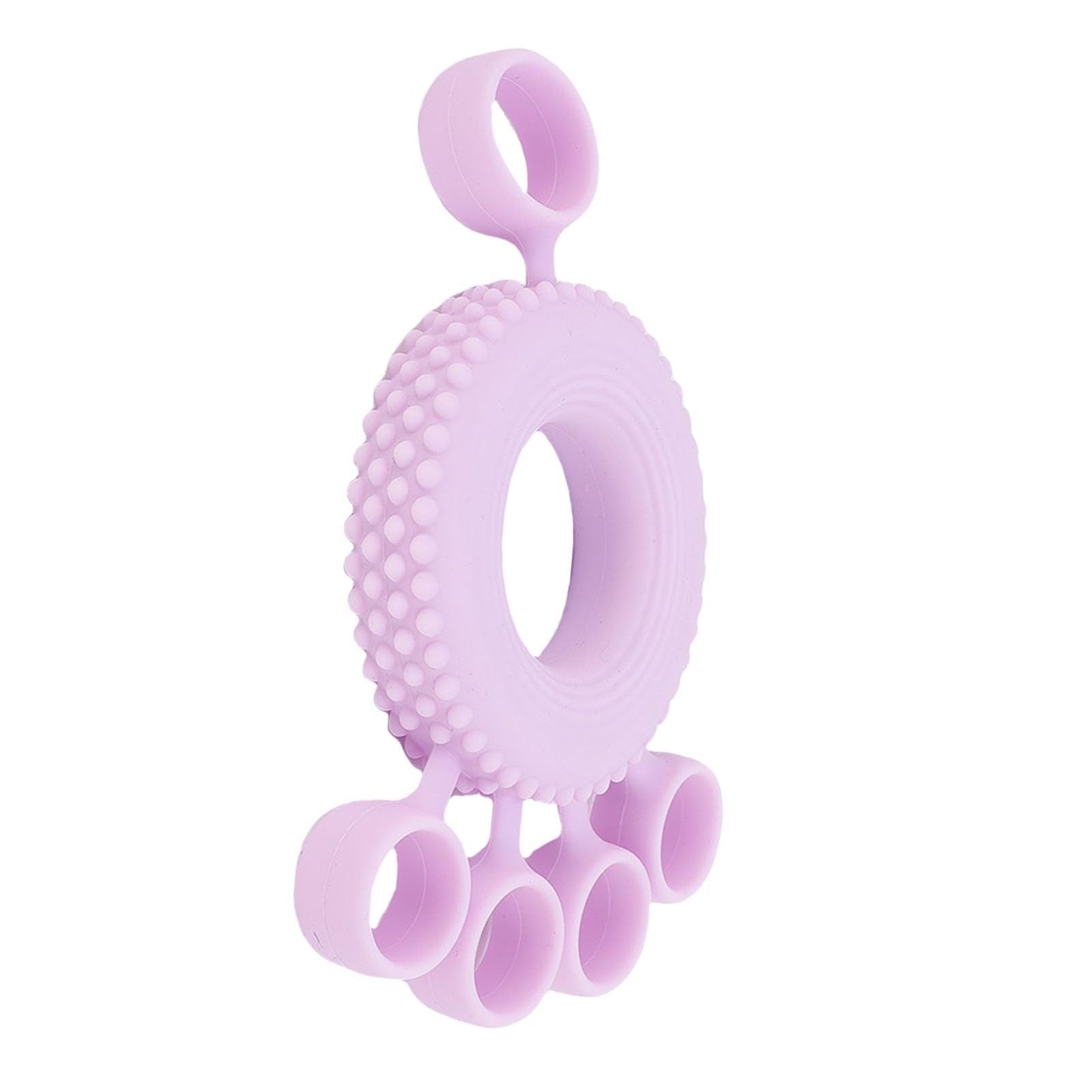 NOENNULL Finger Stretcher Grip Strength Trainer Soft Non Slip Finger Exerciser for Home Office Gym Silicone Purple