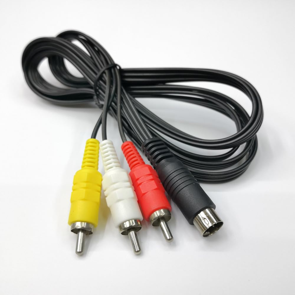 myezfit 9 9P 3 DIN Pin to RCA Audio Video Composite Cable Male Plug to RCA Male Stereo AV Wire Connection Wire Cable