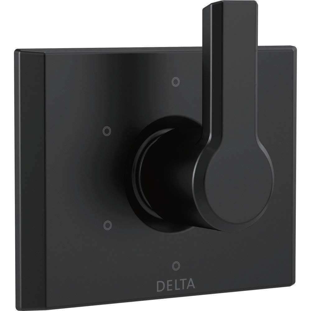 Delta Faucet T11999-BL Pivotal 6-Setting 3-Port Diverter Trim, Matte Black
