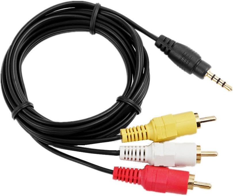 MaxLLTo 3.5mm 3 DCR-TRV280 DCR-TRV260 DCR-TRV250 to RCA AV A/V Audio Video TV-Out Cable/Cord/Lead for Sony Digital