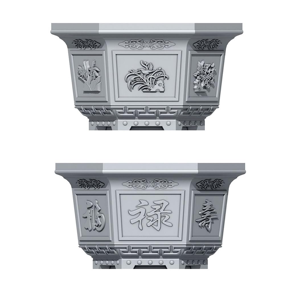 QIDOTSQ Large Concrete Planter Mold ABS Plastic Green Plant Flowerpot Mold Reusable DIY Succulent Planter Vase Making Mold for Outdoor Lawn Garden Decoration, Easy to Use(21.3 inch/54cm)