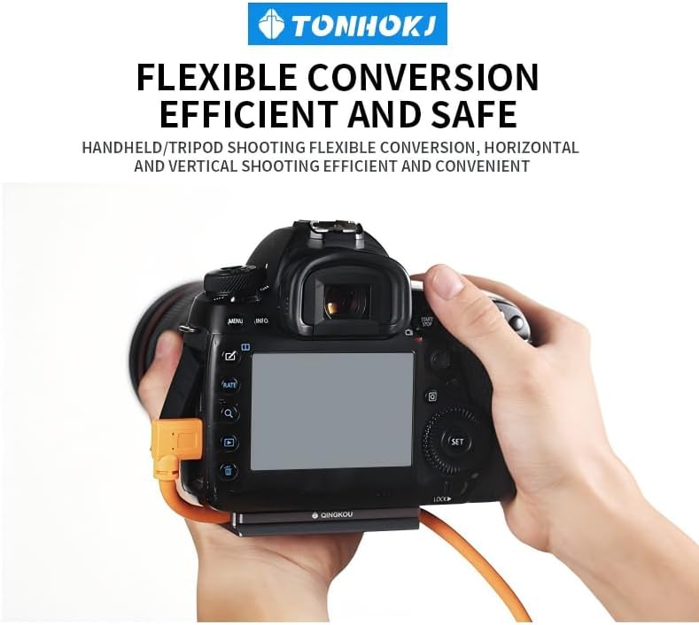 TONHOKJ Camera Cable Clamp Quick Release Plate, Aluminum DSLR Tethered Shooting Cable Lock Clip, HDMI USB Data Port