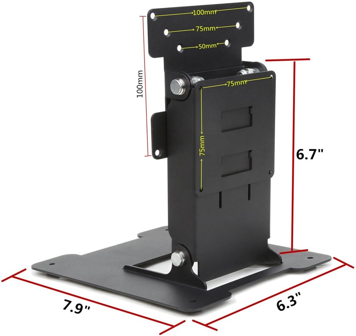 WEARSON 75 100 50 75 Touch Monitor VESA and Mini PC VESA Back-to-Back Dual Mount All Metal Stable Leaning Low Profile