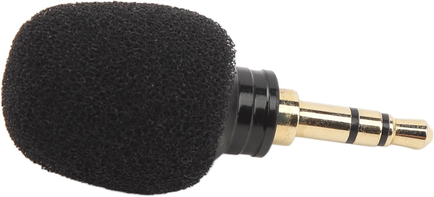ciciglow 3.5mm, External Camera Microphone Mini Omnidirectional Condenser Microphone with Noise Reduction, for DSLR