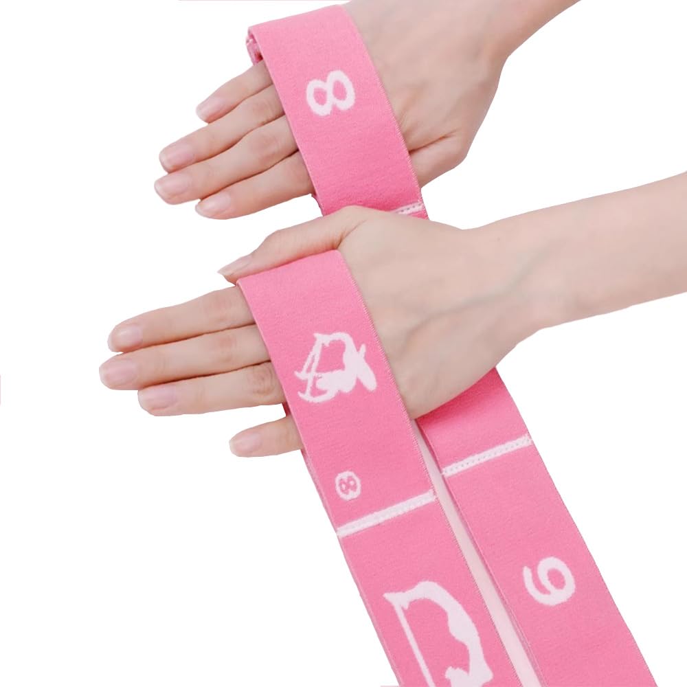 Xensamy 2-Pack Kids Stretch Band &Stretching Strap for Ballet, Cheer & Yoga – 8-Loop Adjustable Bands Elastic Equipment for Dance,Gymnastics Exercise, Flexibility and Children's Fitness Stuff