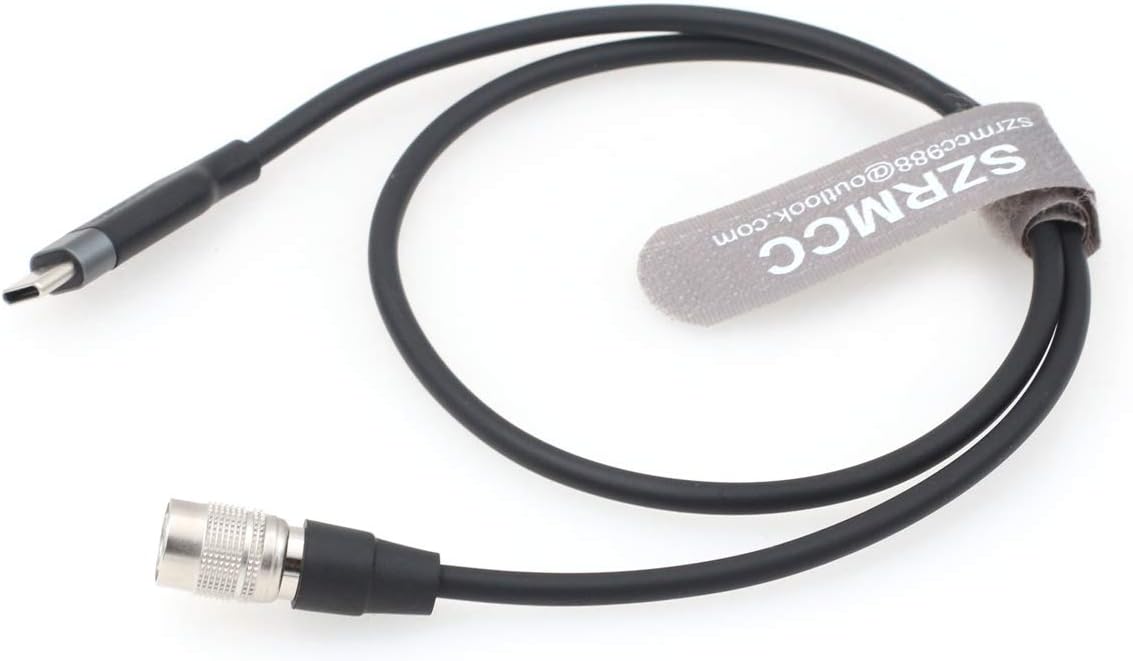 SZRMCC 4 F4 F8 688 644 633 USB C Type-C to Hirose pin Male PD Trigger Power Cable for Zoom Sound Devices (Stright USB