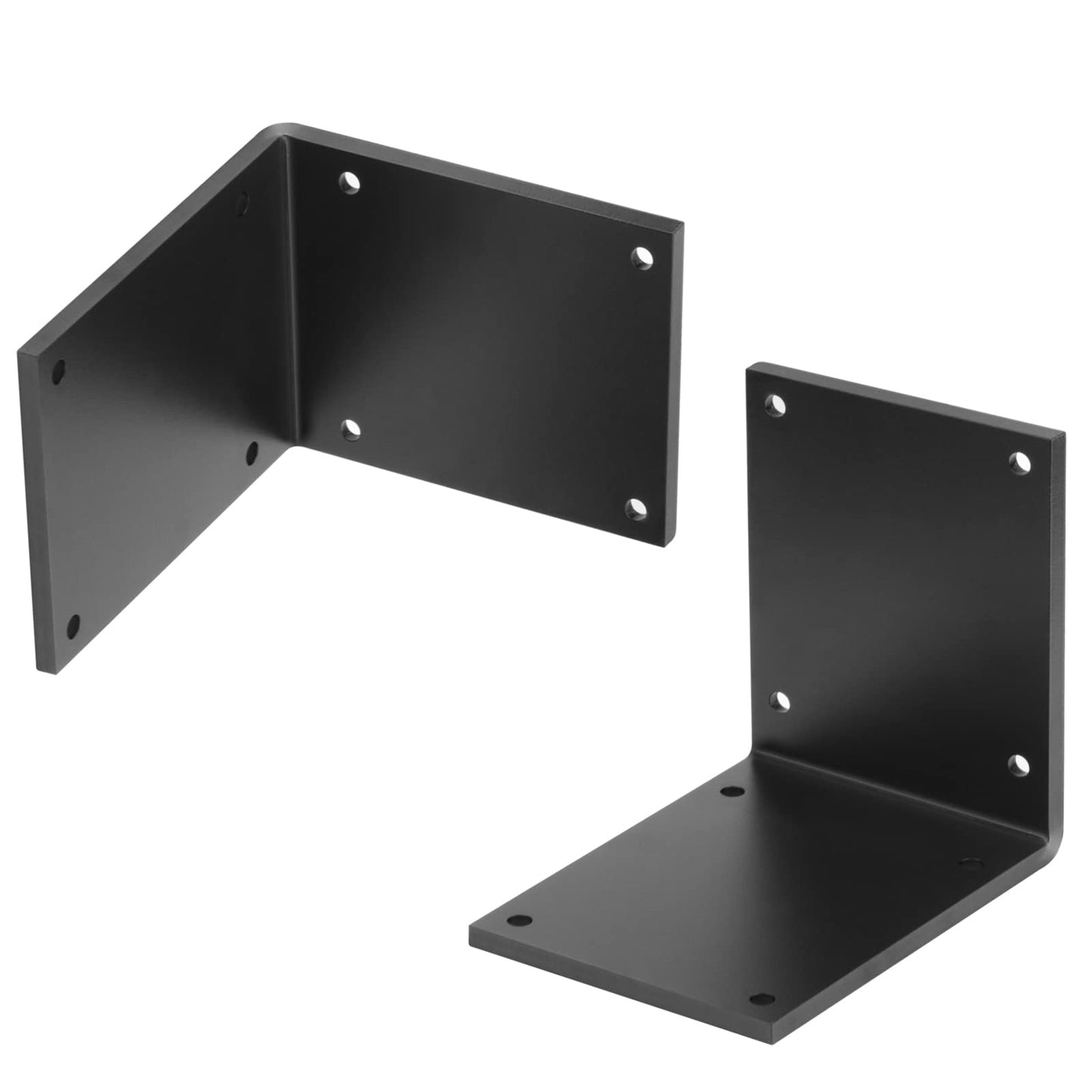 eoere 2 PCS 8"x 8" x 6" Heavy Duty Steel L Angle Bracket, Thickness 7/32", Max Load 660 lbs