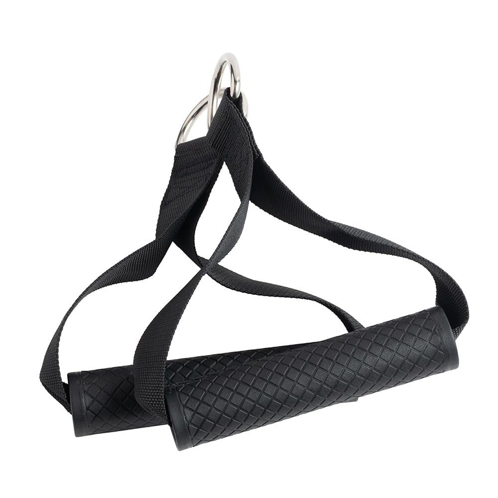WINDAWNKE 4 Pack Resistance Band Handles, Double D-Ring Grips, Heavy Duty Exercise Handles for Cable Machine Attachment