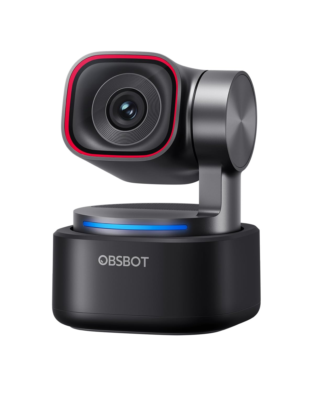 OBSBOT Tiny 3 AI-Powered Spatial Audio 4K Webcam, AI Tracking PTZ Camera with 1/1.28" Sensor, Tri-Mic, Voice & Gesture Control, 120FPS, HDR, Web Cam for PC, Laptop, Streaming, Meeting, Switch 2, etc.