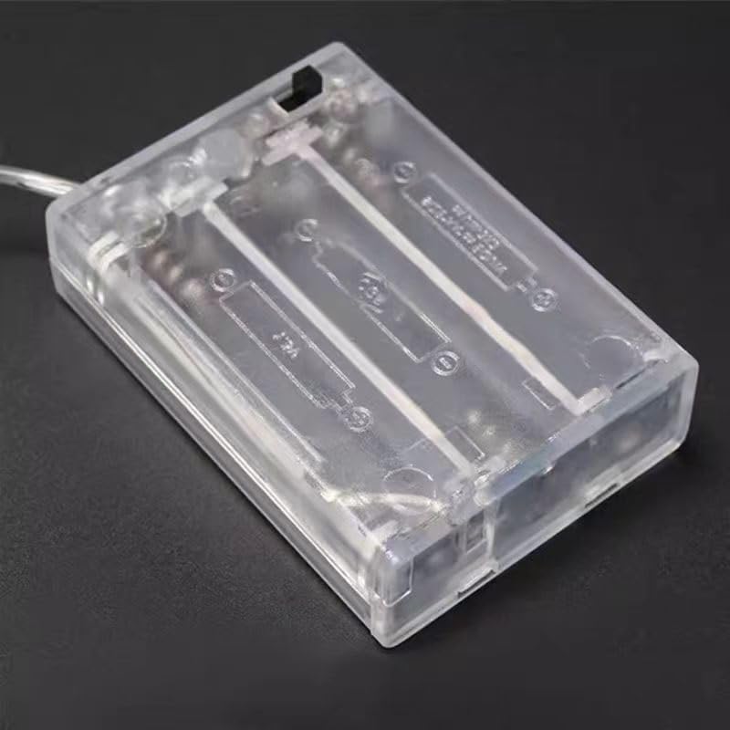 BKAEIMSTWR 3 Screws,3 1.5V x AA LED String Battery Holder and x AA Battery Holder and Switch for LED String Light
