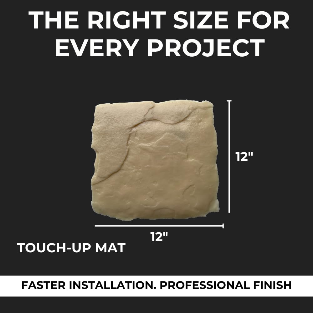 Modern Ashlar Slate Stamps Set of 5 | Made in USA | 24" x 24" | Durable Rigid & Flexible Mats for Driveways, Walkways and Patios – SM 3003/S-5