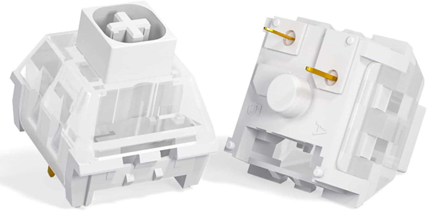 3-Pin 5-Pin Compatible72pcs Kailh Box White Clicky Switch Mechanical Keyboard Switches for Gaming & Typing |