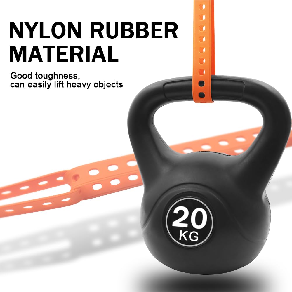 Utility Straps Pro (2-Pack) - Heavy-Duty 40lb Secure Straps for Bikes, Skis, Moto Gear, Tools & More - Freeze-Proof, Safety Orange (27.5in(70CM))