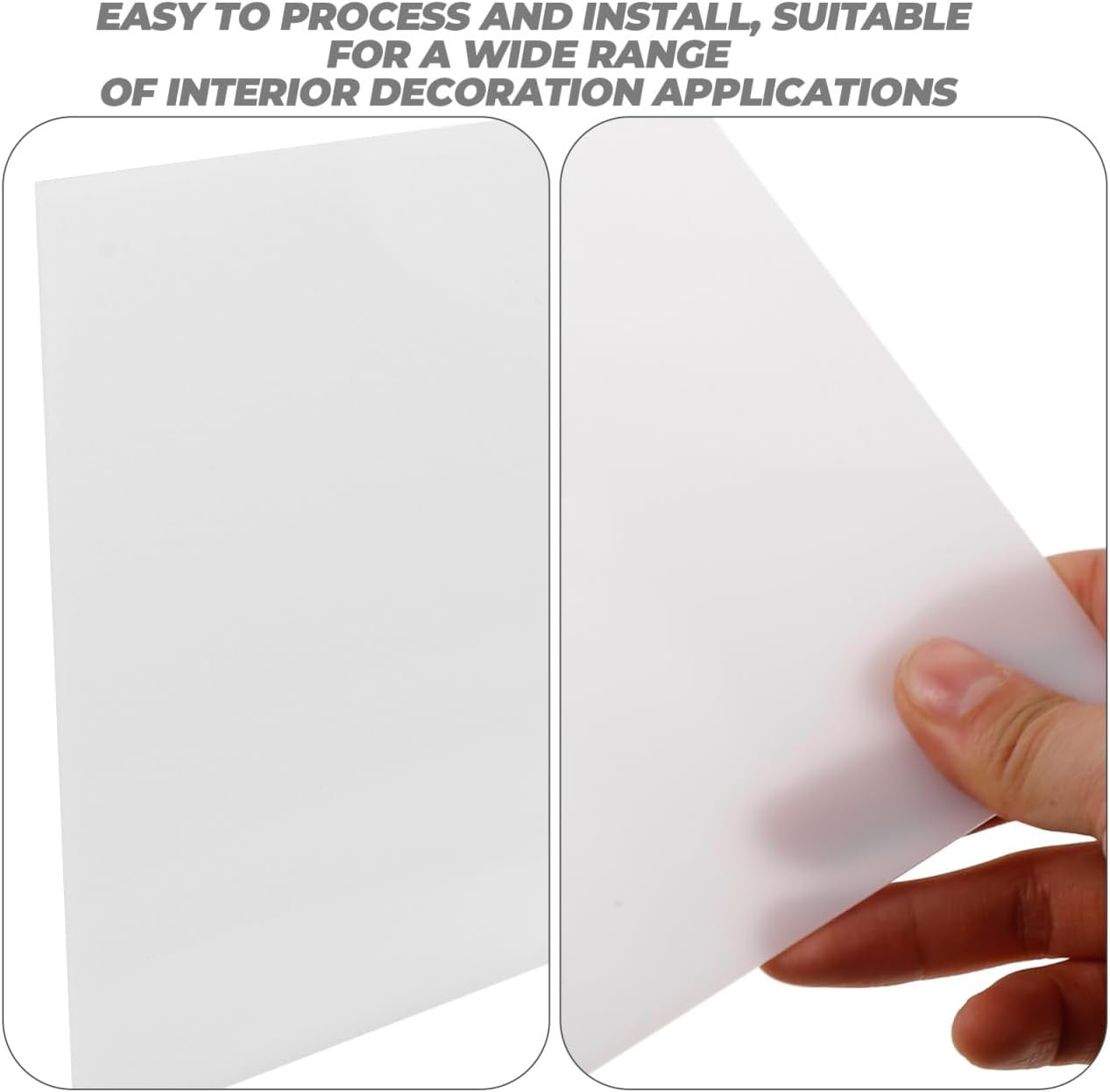 Light Diffuser Acrylic Panel for Ceiling Lighting Semi-transparent Diffuser Plate for Even Led Illumination Easy