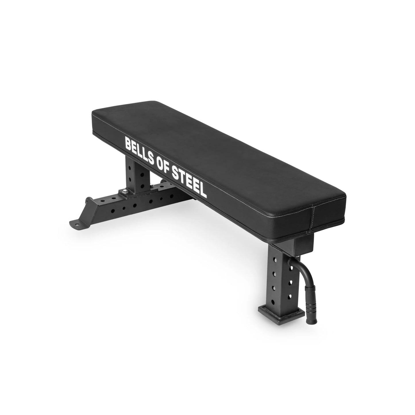 Flat Bench [Bells of Steel] Powerlifting Flat Weight Bench, New Version, Workout Bench for Home Gym, 12-Gauge Steel, 4in Thick Pad Gym Bench, 1000lb Capacity