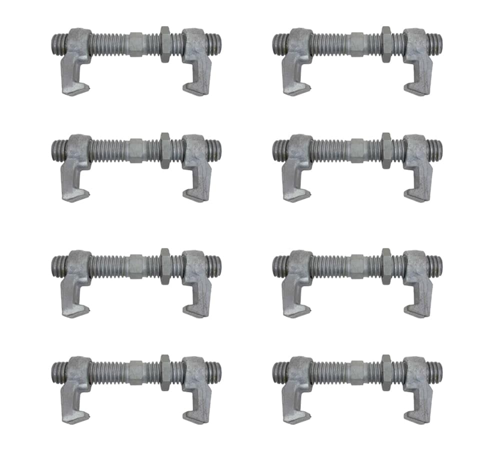 Mytee Products (8 Pack) SEA Rail Shipping Container Bridge Fittings Clamp- 260 mm Clamp, Brand New
