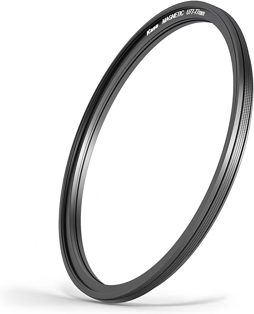 58mm 3.4mm Kase Magnetic Screw in Adapter Ring Kit, Brass Magnetic to Threaded Filter Adapter Rings for Camera Lenses
