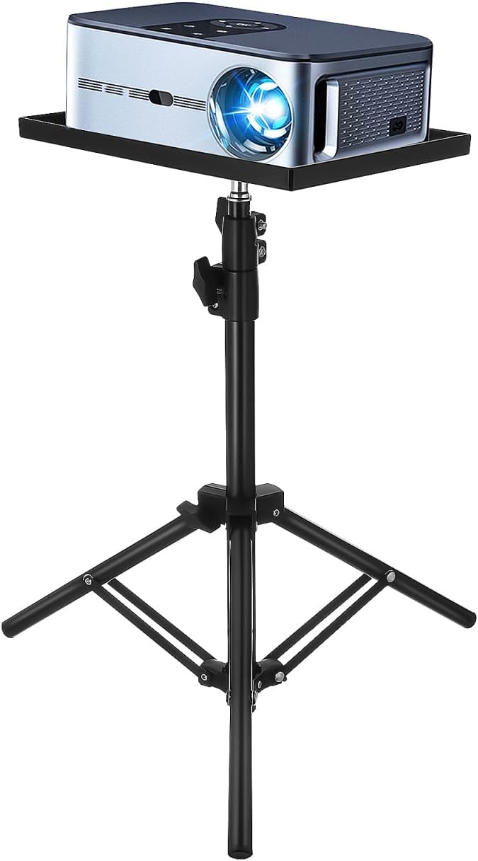 Gadpiparty Projector Stand Tripod, Adjustable Projector Stand, for Laptop Camera Holder Floor Desktop Use