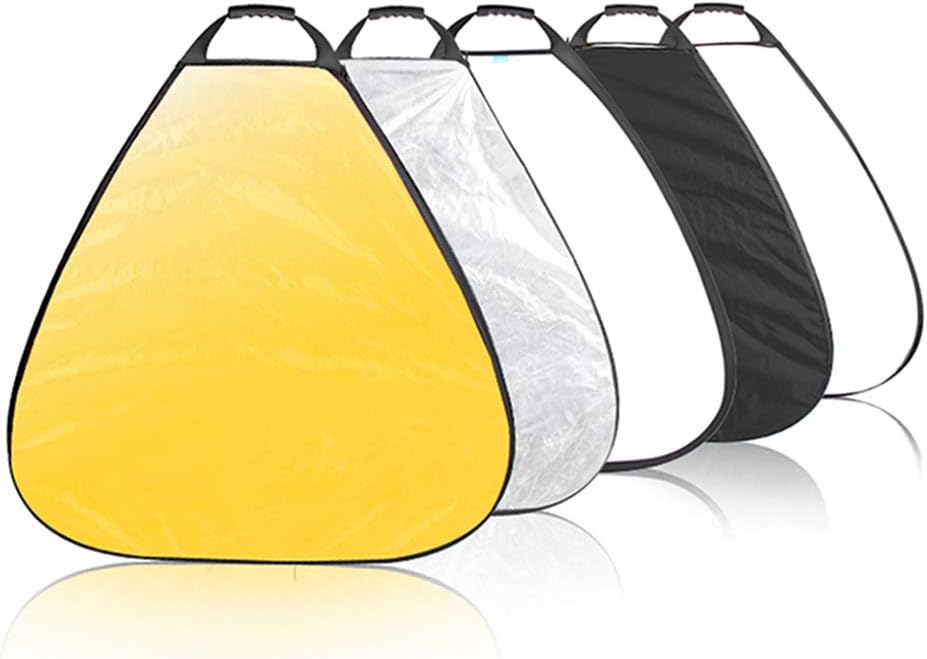 Selens 5-in-1 (32 Inch) Triangle Reflector with Handle for Photography Photo Studio Outdoor Lighting