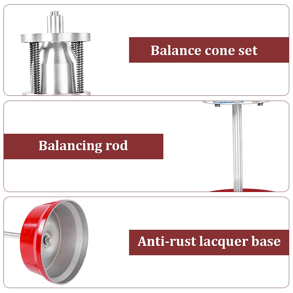 Portable Bubble Wheel Balancer, Heavy Duty Professional Tire Rim Balancing Machine Hubs Wheel Tire Balancer Bubble Level Heavy Duty Rim for Automotive Cars Trucks