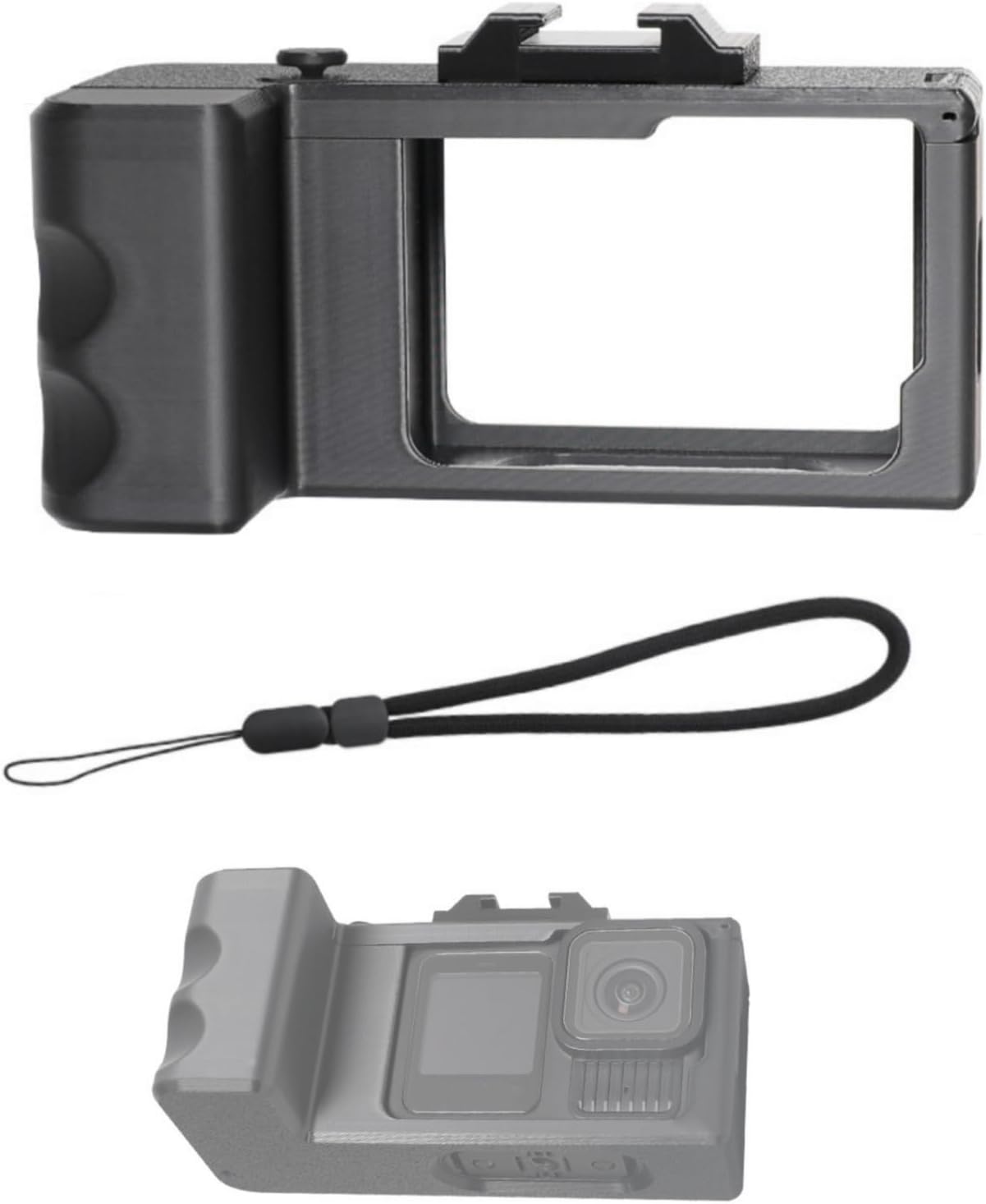 Generic 13/12/11/10/9 Camera Grip Holder for Gopro Hero Black, Camera Grip Cage Extension Bracket with Shutter Button