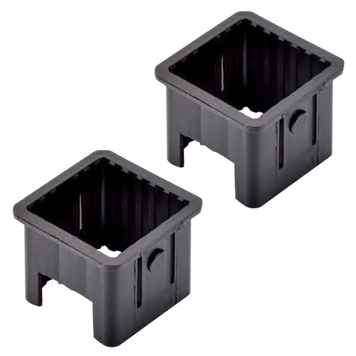 SquEqu 2 Pack Weight Bench Square Tube Inserts Replacement Plastic Square Tubing Insert Adapter for Adjustable Weight Bench Gym Equipment Pully Machine Glute Ham Developer Converter ID 50mm to 40mm