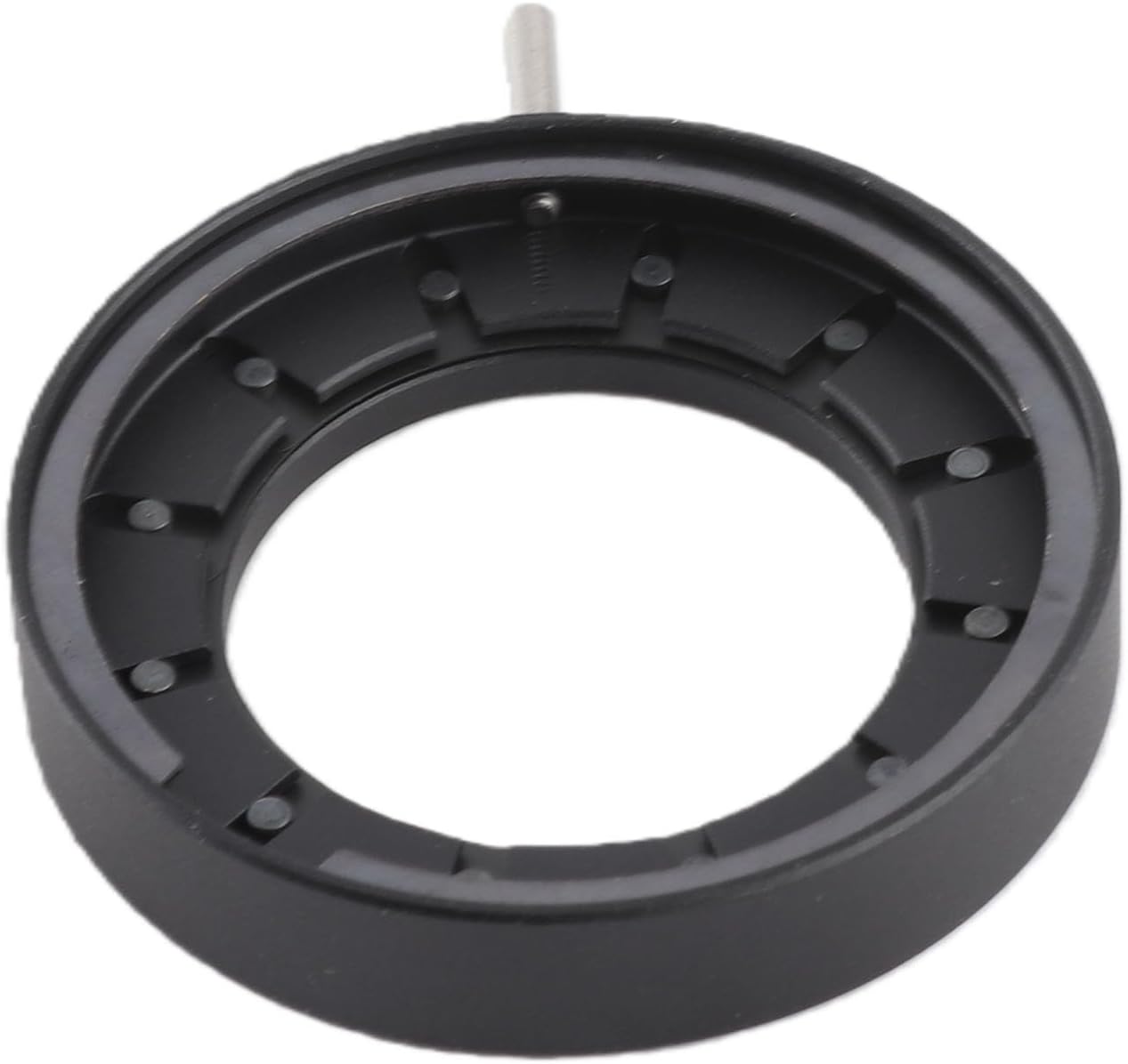 Fafeicy 14 Adjustable Aperture Diaphragm for Microscope, Optical Diaphragm with Blades Metal Lens, Microscope Accessory