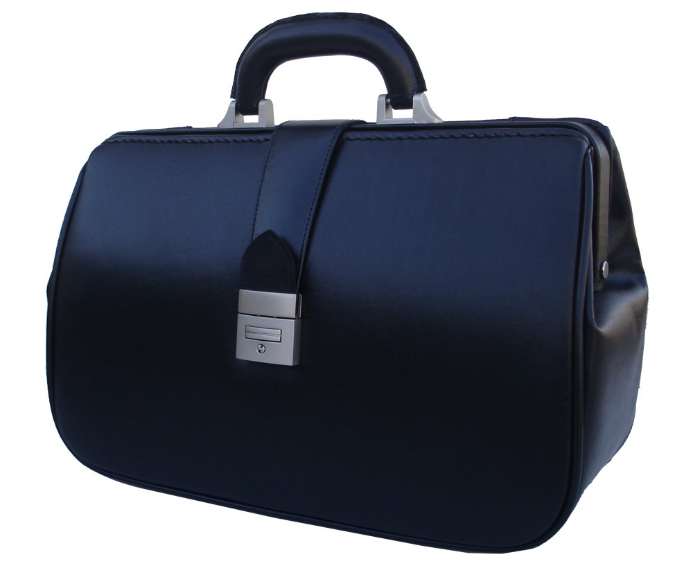 R.A. BÖCK DIAGNOSTICS RA Bock Fine Leather Doctor Bag - Medium - Black