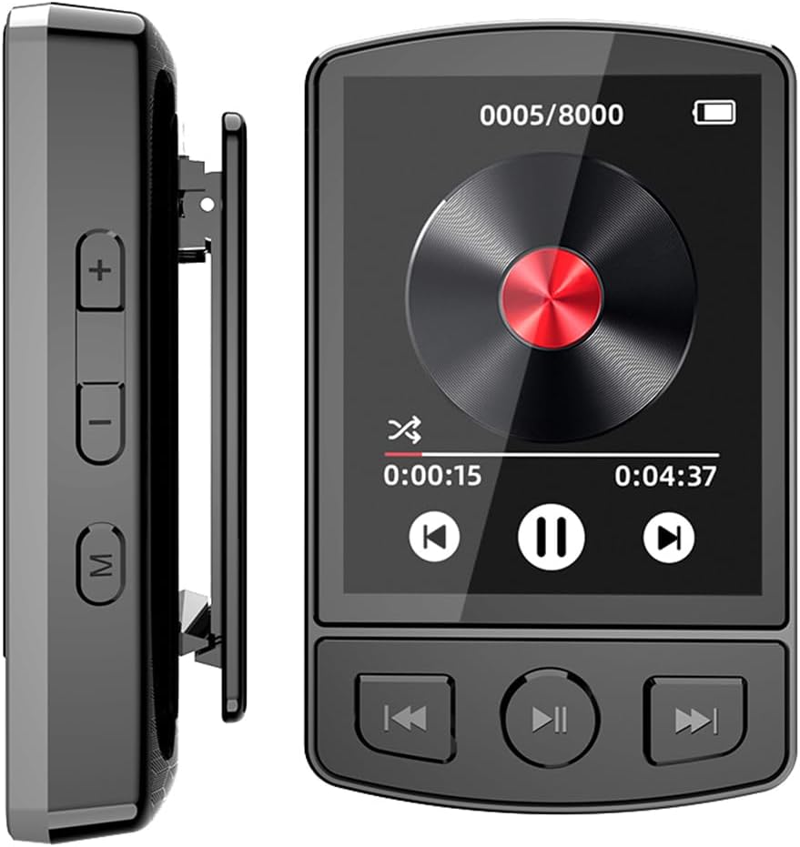 LUCKDANO MP3 5.0 30H (64GB) Portable Player with BT & Digital Screen, HighClear Lossless Sound, Playback, Multifunction