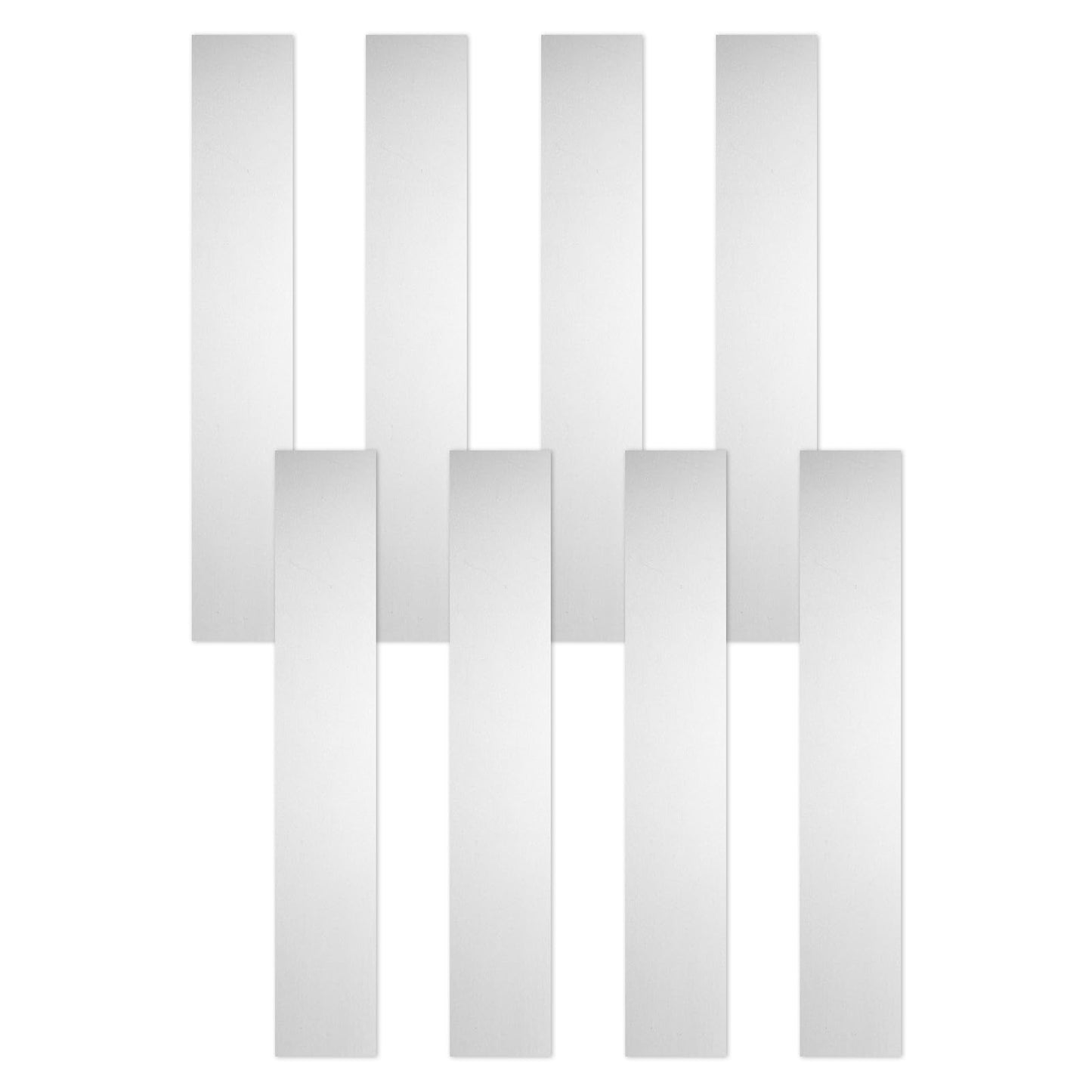 uxcell 8 Pcs Stainless Steel Shim Stock, 1" Width 6" Length 0.03mm Thickness Metal Shims Flat Shims Corrosion Resistant for Leveling, Gap Filler Trim Strip, Silver