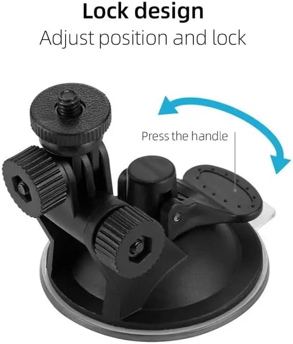 Reflex Camera 360 13-5, 360 Glass Windshield Suction Cup Mount, Secure, Adjustable Suction Mount for Action Cameras