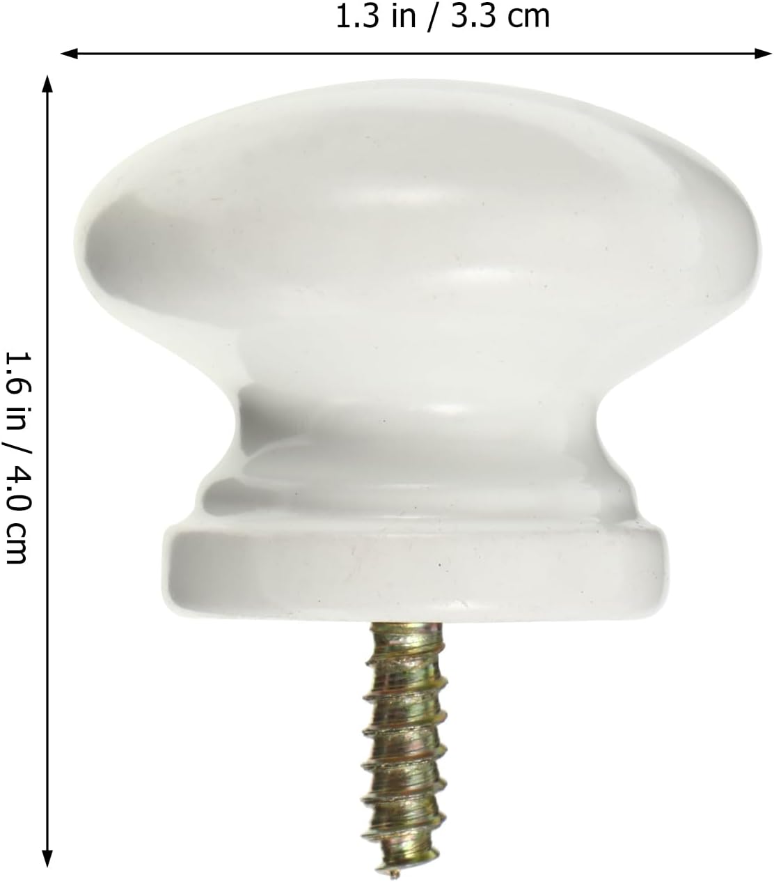 Uonlytech Cabinet Knobs - 8Pcs Self-Tapping Solid Wood Round Handles for Easy Installation | Durable Furniture Pulls