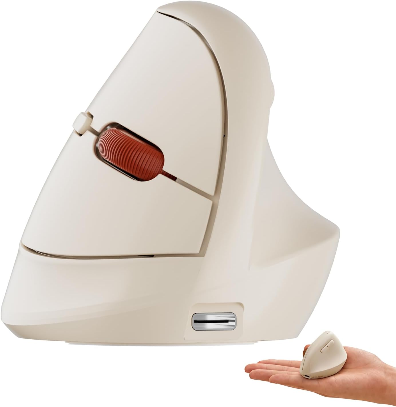DAREU Hands,2.4GHz Strain,3 Ergonomic Vertical Wireless Mouse for Small / BT Optical Vertical Mice with Ergo Design