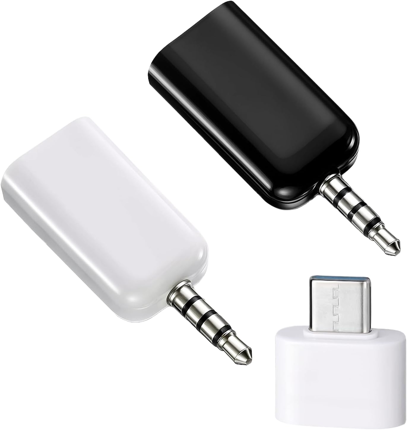 Qulkws 2 3.5mm MP3 Pcs AUX to USB Adapter AUX to Audio Adapter USB A Female to Male Audio Converter Jack Plug for USB