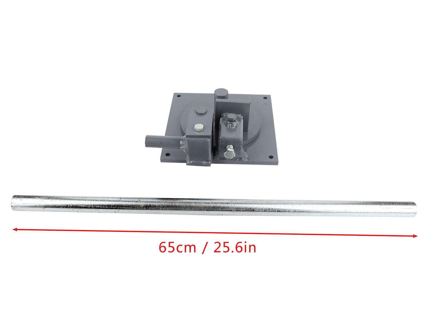 Rod Bender, Maximum Bendable Diameter 0.6"(16mm) Steel Rod, Heavy Duty Manual Rebar Bender,Creative DIY Projects Iron Bending
