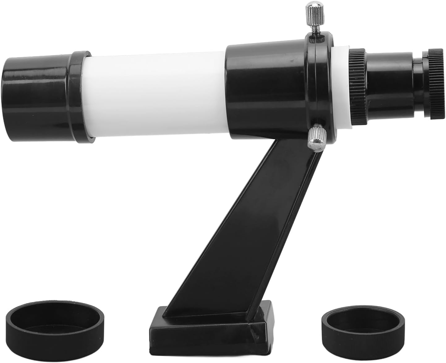 ASHATA 5x24 Finder Scope Mounting Bracket with Two Holes, Cross Hair Reticle Viewfinder, Adjustable Focusing Wheel