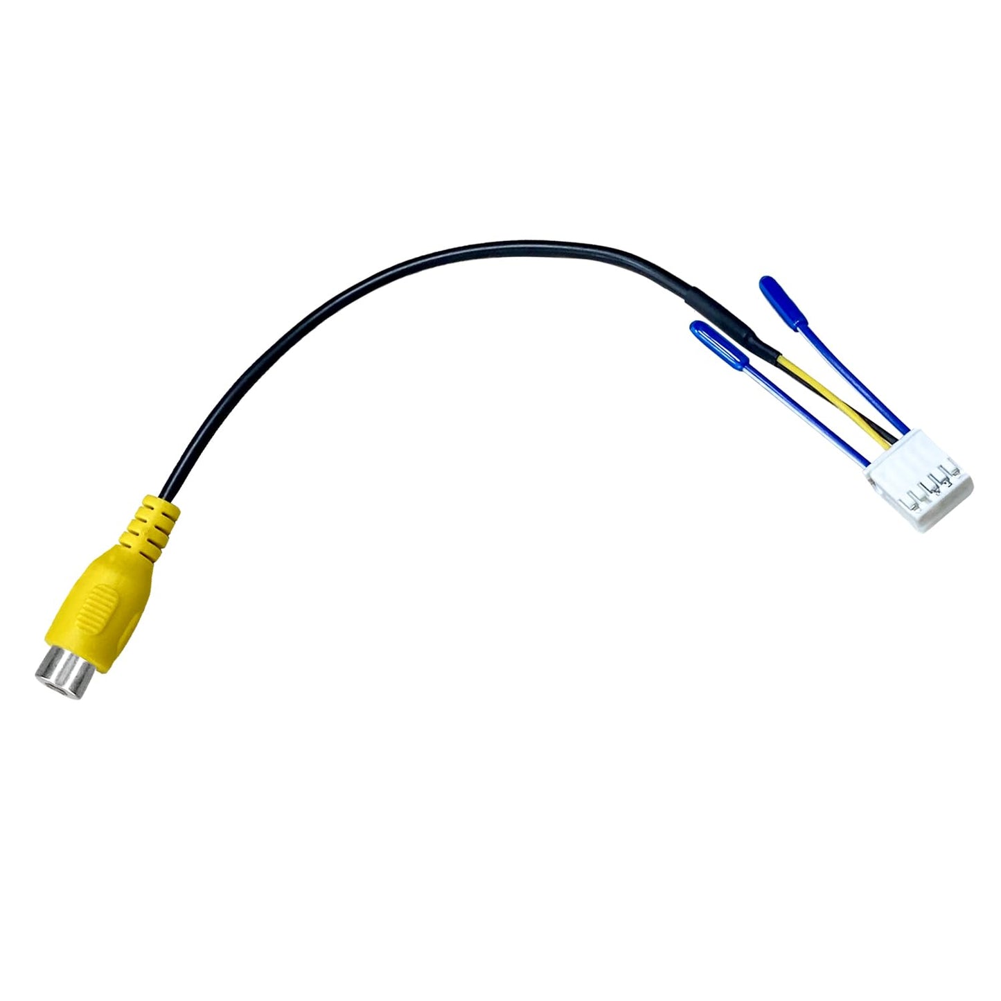 JUNMUL 10 Pin RCA Cables Vehicle Backup Cameras Video Input Plug Adapter, Car Stereo Radio Wiring Harness Connector