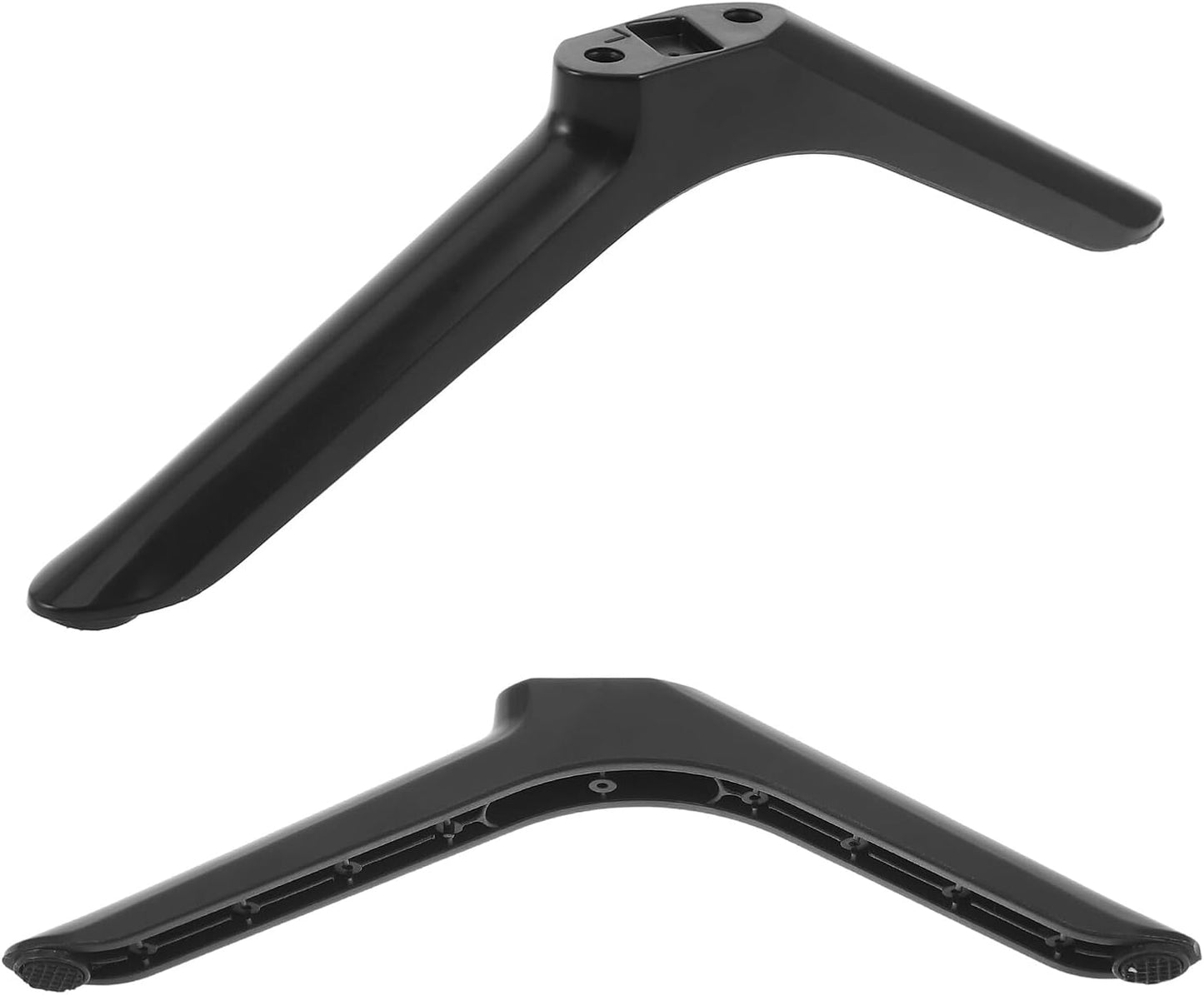 BEBEMOKO 32-inch Tv Stand Legs Replacement for Flat Panel Tv Black Non-Slip Base Support with Screws and Anti-Skid Feet